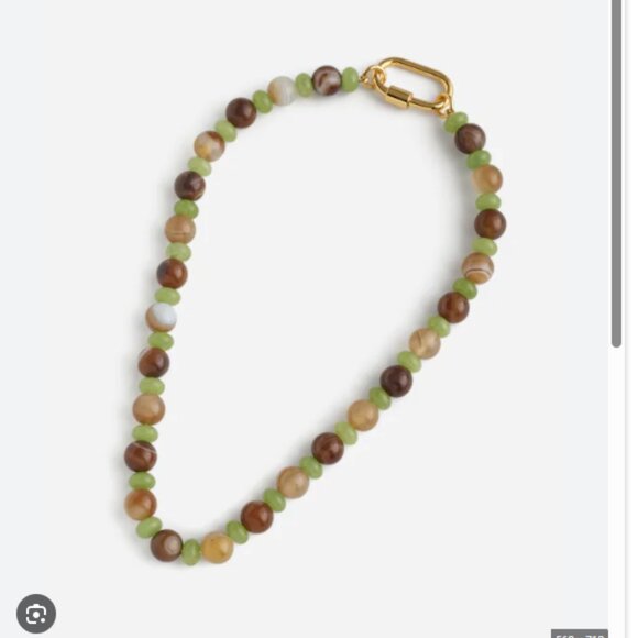 Madewell Semiprecious Beaded Carabiner Choker Necklace - Picture 2 of 4